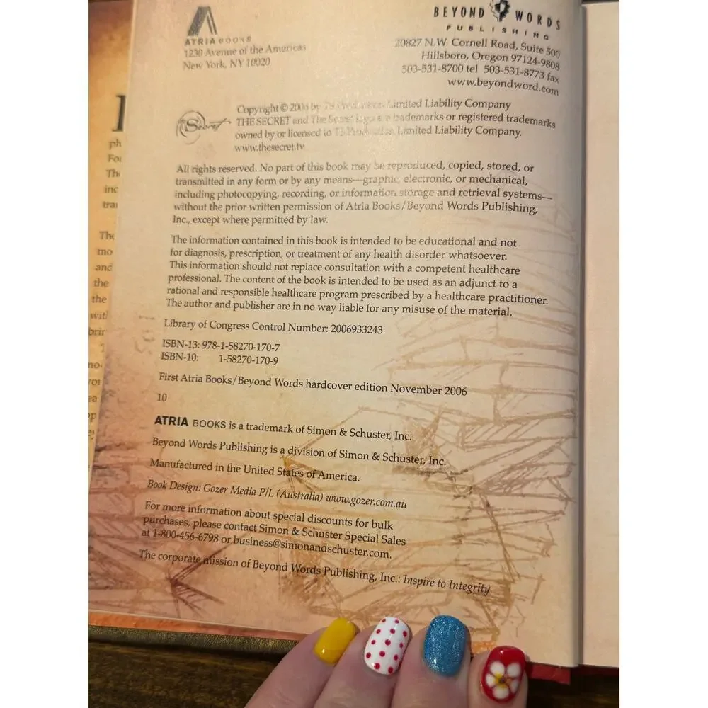 The Secret by Rhonda Byrne Hardcover Book